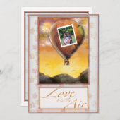 Liebe ist in der Luft Hochzeitseinladung Einladung (Vorne/Hinten)