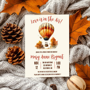 Liebe ist in der Luft, Hot Air Ballon Brautparty Einladung