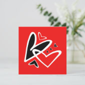 Liebe ist in der Luft Karte (Stehend Vorderseite)