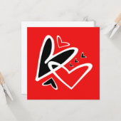 Liebe ist in der Luft Karte (Vorderseite/Rückseite Beispiel)