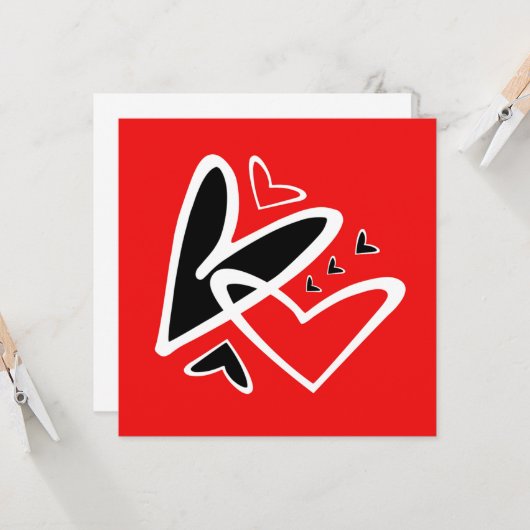 Liebe ist in der Luft Karte (Vorderseite/Rückseite Beispiel)