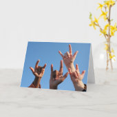 Liebe ist in der Luft! Karte (Gelbe Blume)