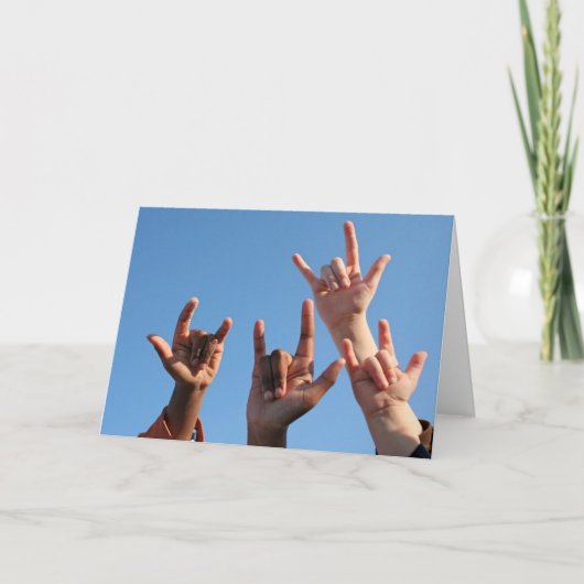 Liebe ist in der Luft! Karte (Vorderseite)