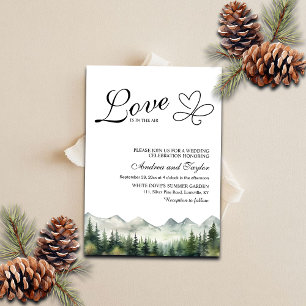 Liebe ist in der Luft Lässige Hochzeit Einladung