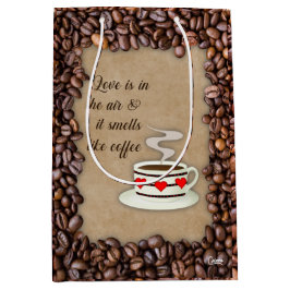 Liebe ist in der Luft - Mittelgeschenktasche Mittlere Geschenktüte