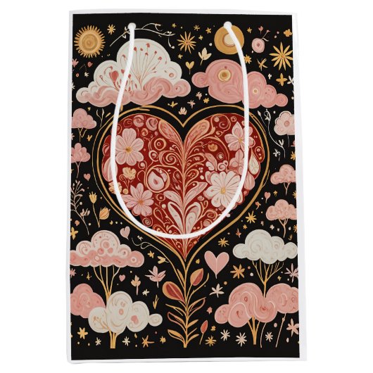 Liebe ist in der Luft Mittlere Geschenktüte (Vorderseite)