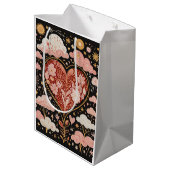 Liebe ist in der Luft Mittlere Geschenktüte (Rückseite Schrägansicht)