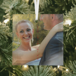 LIEBE IST IN DER LUFT, nur verheiratete Keramik Or Ornament Aus Glas