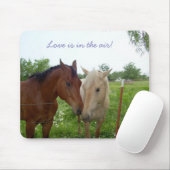 Liebe ist in der Luft - Pferde Mousepad (Mit Mouse)