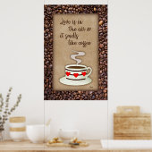 Liebe ist in der Luft - Poster (Küche)