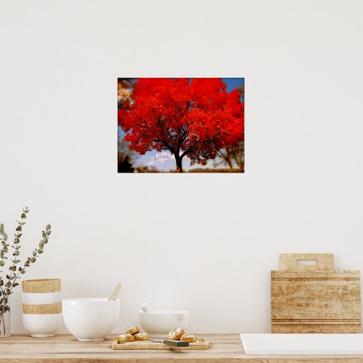 Liebe ist in der Luft Poster (Küche)