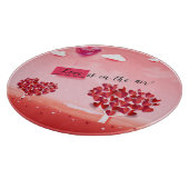 "Liebe ist in der Luft!" schöne Liebe Schneidebrett (Ecke)