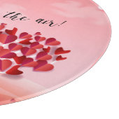 "Liebe ist in der Luft!" schöne Liebe Schneidebrett (Ecke)