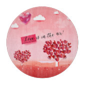 "Liebe ist in der Luft!" schöne Liebe Schneidebrett (Vorderseite)