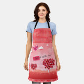 "Liebe ist in der Luft!" schöne Liebe Schürze (Getragen)