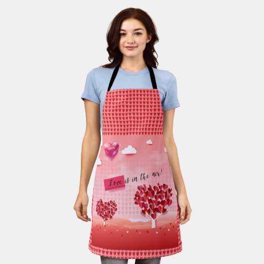 "Liebe ist in der Luft!" schöne Liebe Schürze (Getragen)