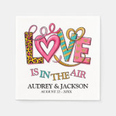 Liebe ist in der Luft Serviette (Vorderseite)
