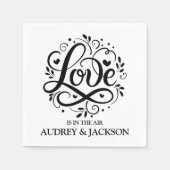 Liebe ist in der Luft Serviette (Vorderseite)