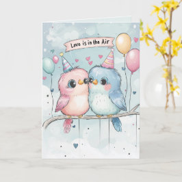 Liebe ist in der Luft und der Valentinstag des Lov Karte