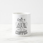 Liebe ist in der Luft und es riecht wie Kaffee Kaffeetasse (Mittel)