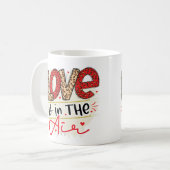 Liebe ist in der Luft Valentine Kaffeetasse (Vorderseite Links)