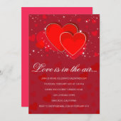 Liebe ist in der Luft Valentine Party Einladung (Vorne/Hinten)