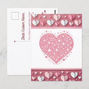 Liebe ist in der Luft" Valentinstag Card Postkarte