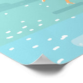 "Liebe ist in der Luft!" Valentinstag Moderne Poster (Ecke)