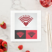Liebe ist in der Luft Wireless Serviette (Beispiel)