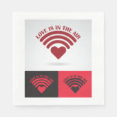 Liebe ist in der Luft Wireless Serviette (Vorderseite)