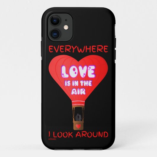 LIEBE IST IN DER LUFT, WO ICH SEHE. Case-Mate iPhone HÜLLE (Rückseite)