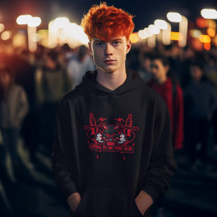 Liebe ist in der Luftgasmaske, Anti-Valentinstag Hoodie