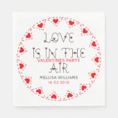 Liebe ist in der Lufttüchtigkeitsgestaltung Serviette (Vorderseite)