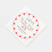 Liebe ist in der Lufttüchtigkeitsgestaltung Serviette (Ecke)