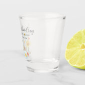 Liebe ist in der Wildblume Bloom Daisy Shotglas Schnapsglas (Rechts)