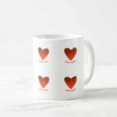 Liebe ist in meinem Herzen Kaffeetasse (VorderseiteRechts)