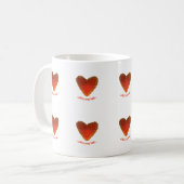 Liebe ist in meinem Herzen Kaffeetasse (Vorderseite Links)
