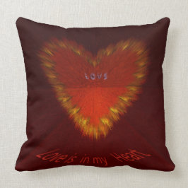 Liebe ist in meinem Herzen Kissen