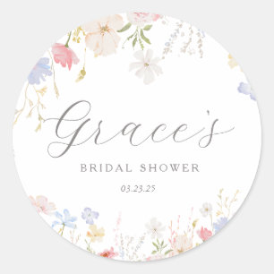 Liebe ist in voller Blüte Brautparty Geschenkanhän Runder Aufkleber