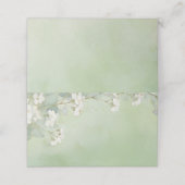 Liebe ist in voller Blüte Grüne Hochzeitsdusche Bl Platzkarte (Außenseite Aufgefaltet)