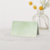 Liebe ist in voller Blüte Grüne Hochzeitsdusche Bl Platzkarte (Rückseite)