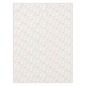 Liebe ist in voller Blüte Pinkfarbene florale Hoch Tischdecke (Vorderseite)