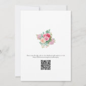 Liebe ist in voller Blüte Schmetterlinge QR-Code B Einladung (Rückseite)