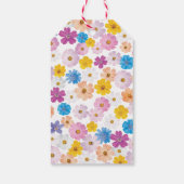 Liebe ist in voller Blüte Wildblumengarten Brautpa Geschenkanhänger (Rückseite)