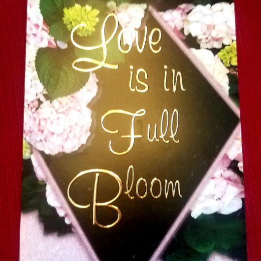 Liebe ist in voller Blütezeit Folieneinladung