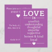 Liebe ist ... individuelle Einladungen (Vorne/Hinten)