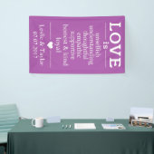 Liebe ist ... individuelle Name, Datum und Farbe B Banner (Messeveranstaltung)