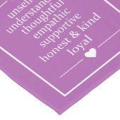 Liebe ist ... individuelle Name, Datum und Farbe T Kurzer Tischläufer (Ecke)