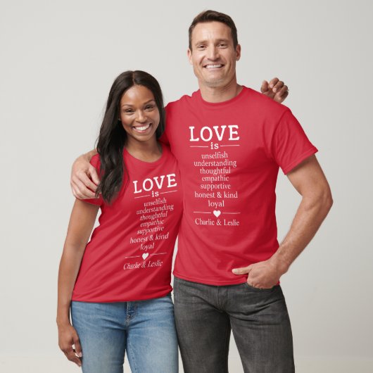 Liebe ist ...individuelle Namen & Dattel Shirts &  (Unisex)