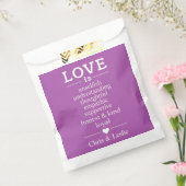 Liebe ist ... individuelle Namen & Farbtaschen Geschenktütchen (Versiegelt)